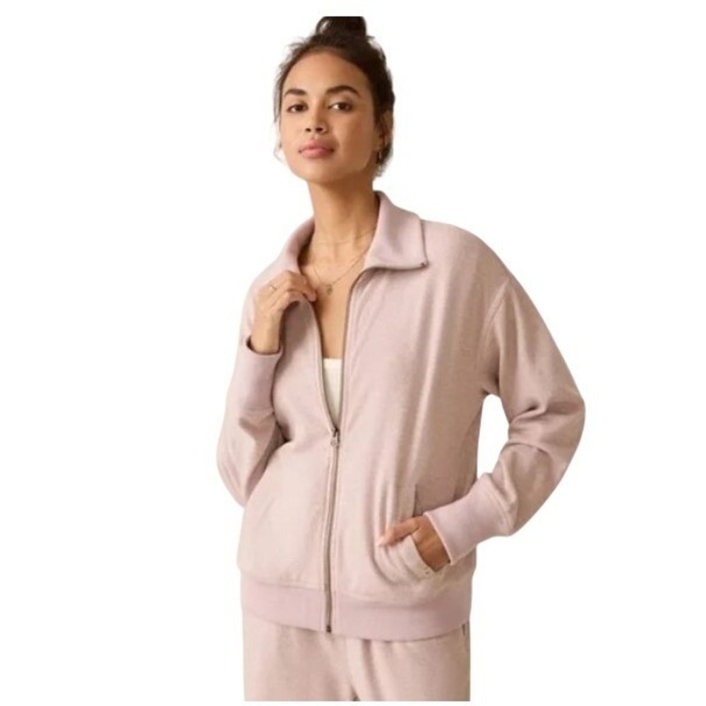 Faherty Womens XS Blush‎ Pink Twill Full Zip Legend Jacket NWT